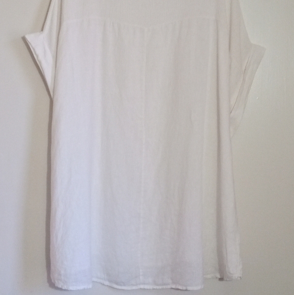 Bellambia Italian linen and cotton dolman sleeve top women's size 3X - Picture 3 of 3